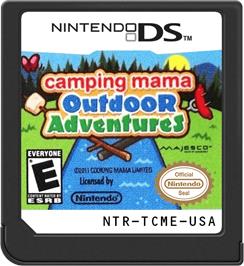 Cartridge artwork for Camping Mama - Outdoor Adventures on the Nintendo DS.
