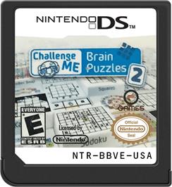 Cartridge artwork for Challenge Me - Brain Puzzles 2 on the Nintendo DS.