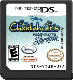 Cartridge artwork for Cheetah Girls, The - Passport To Stardom on the Nintendo DS.