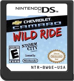 Cartridge artwork for Chevrolet Camaro Wild Ride on the Nintendo DS.