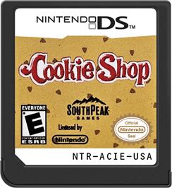 Cartridge artwork for Cookie Shop - Create Your Dream Shop on the Nintendo DS.