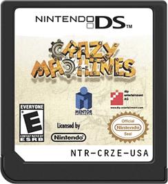 Cartridge artwork for Crazy Machines on the Nintendo DS.