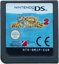 Cartridge artwork for Crazy Machines 2 on the Nintendo DS.