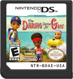 Cartridge artwork for Daring Game For Girls, The on the Nintendo DS.