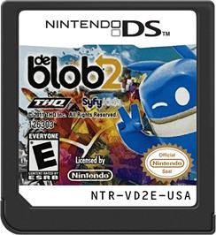 Cartridge artwork for De Blob 2 on the Nintendo DS.