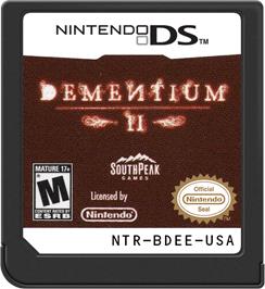 Cartridge artwork for Dementium 2 on the Nintendo DS.