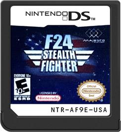 Cartridge artwork for F24 Stealth Fighter on the Nintendo DS.