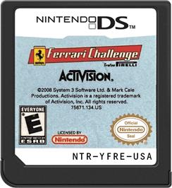 Cartridge artwork for Ferrari Challenge - Trofeo Pirelli on the Nintendo DS.
