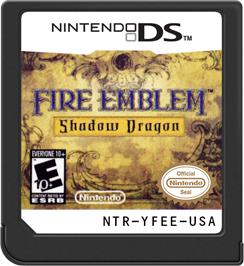 Cartridge artwork for Fire Emblem - Shadow Dragon on the Nintendo DS.