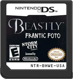 Cartridge artwork for Frantic Foto - Beastly on the Nintendo DS.