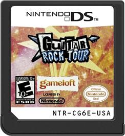 Cartridge artwork for Guitar Rock Tour on the Nintendo DS.