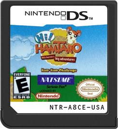 Cartridge artwork for Hi! Hamtaro - Ham-ham Challenge on the Nintendo DS.