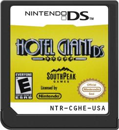 Cartridge artwork for Hotel Giant Ds on the Nintendo DS.