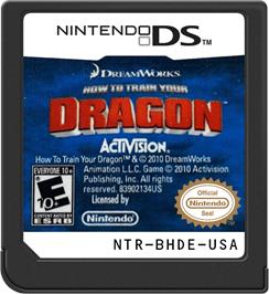 Cartridge artwork for How To Train Your Dragon on the Nintendo DS.