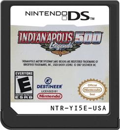 Cartridge artwork for Indianapolis 500 Legends on the Nintendo DS.