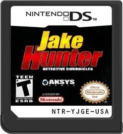 Cartridge artwork for Jake Hunter - Detective Chronicles on the Nintendo DS.