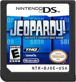 Cartridge artwork for Jeopardy! on the Nintendo DS.