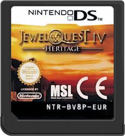 Cartridge artwork for Jewel Quest 4 - Heritage on the Nintendo DS.