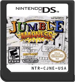 Cartridge artwork for Jumble Madness on the Nintendo DS.