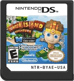 Cartridge artwork for Junior Island Adventure on the Nintendo DS.