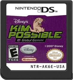 Cartridge artwork for Kim Possible - Global Gemini on the Nintendo DS.