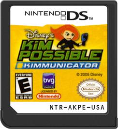 Cartridge artwork for Kim Possible - Kimmunicator on the Nintendo DS.