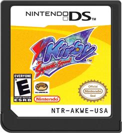 Cartridge artwork for Kirby - Squeak Squad on the Nintendo DS.