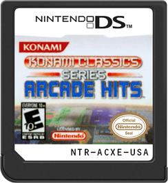 Cartridge artwork for Konami Arcade Classics on the Nintendo DS.