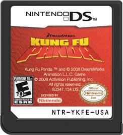 Cartridge artwork for Kung Fu Panda on the Nintendo DS.