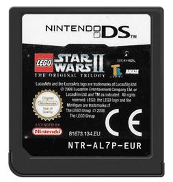 Cartridge artwork for LEGO Star Wars 2: The Original Trilogy on the Nintendo DS.