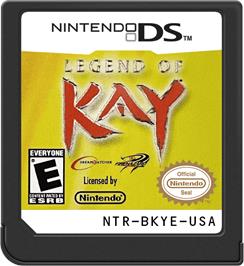 Cartridge artwork for Legend Of Kay on the Nintendo DS.