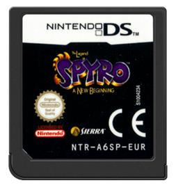 Cartridge artwork for Legend of Spyro: A New Beginning on the Nintendo DS.