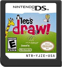 Cartridge artwork for Let's Draw on the Nintendo DS.