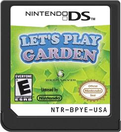 Cartridge artwork for Let's Play Garden on the Nintendo DS.