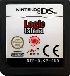 Cartridge artwork for Logic Island on the Nintendo DS.