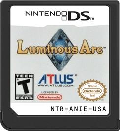 Cartridge artwork for Luminous Arc on the Nintendo DS.