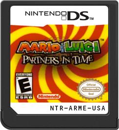 Cartridge artwork for Mario And Luigi - Partners In Time on the Nintendo DS.