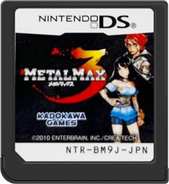 Cartridge artwork for Metal Max 3 on the Nintendo DS.