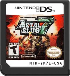 Cartridge artwork for Metal Slug 7 on the Nintendo DS.