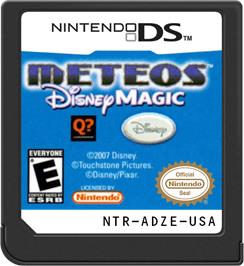 Cartridge artwork for Meteos Disney Magic on the Nintendo DS.
