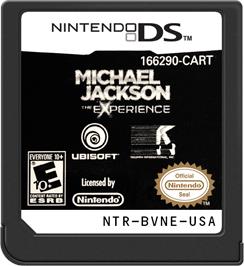 Cartridge artwork for Michael Jackson - The Experience on the Nintendo DS.