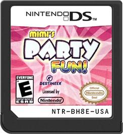 Cartridge artwork for Mimi's Party Fun! on the Nintendo DS.