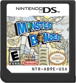 Cartridge artwork for Monster Bomber on the Nintendo DS.