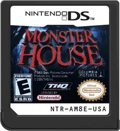 Cartridge artwork for Monster House on the Nintendo DS.