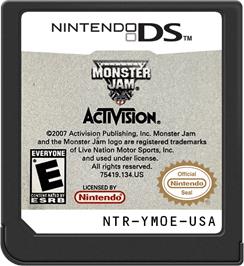 Cartridge artwork for Monster Jam on the Nintendo DS.