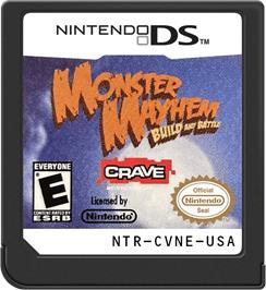 Cartridge artwork for Monster Mayhem - Build And Battle on the Nintendo DS.