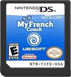 Cartridge artwork for My French Coach on the Nintendo DS.