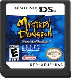 Cartridge artwork for Mystery Dungeon - Shiren The Wanderer on the Nintendo DS.