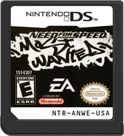 Cartridge artwork for Need For Speed - Most Wanted on the Nintendo DS.