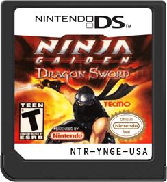 Cartridge artwork for Ninja Gaiden Dragon Sword on the Nintendo DS.